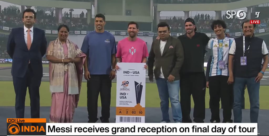 Lionel Messi Receives India vs USA T20 World Cup 2026 Ticket