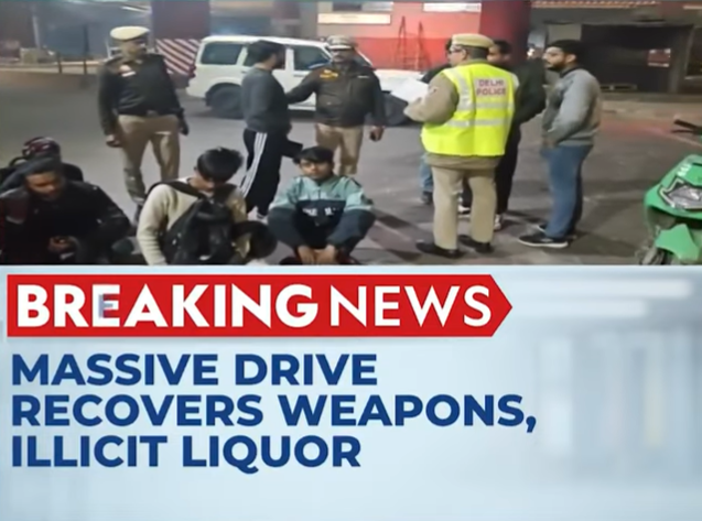 Delhi Police Crackdown: Over 500 Arrested, Arms and Drugs Seized in Pre-New Year