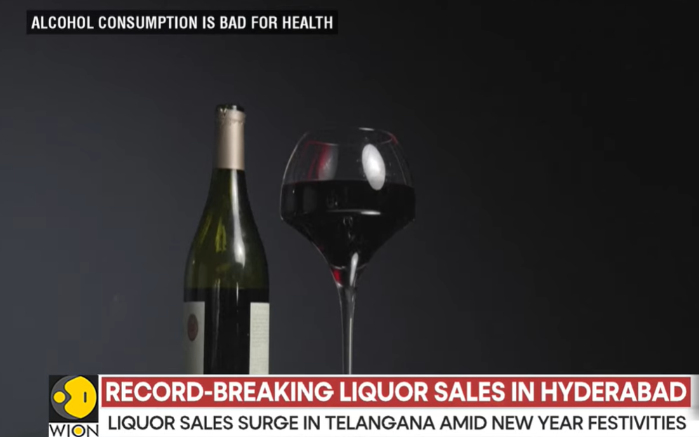 Liquor Sales in Telangana Hit INR 13.5 Billion During New Year Festivities