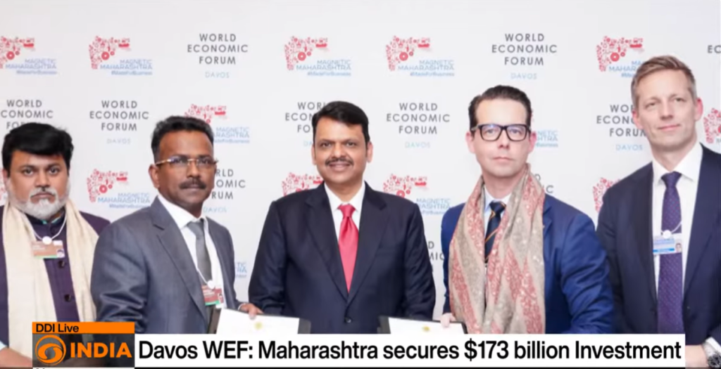 Maharashtra Secures $173 Billion Investment with 19 MoUs at Davos 2026