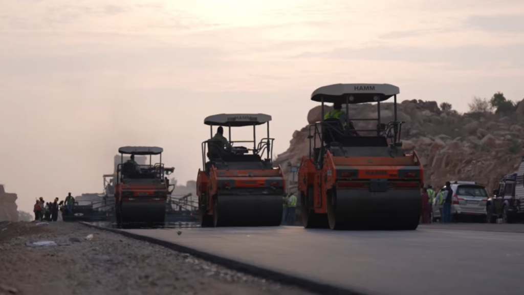 NHAI Creates History with Two Guinness World Records in Continuous Bituminous Concrete Paving