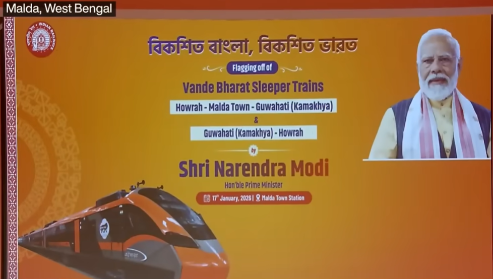 PM Modi Inaugurates First Vande Bharat Sleeper Train Howrah–Guwahati