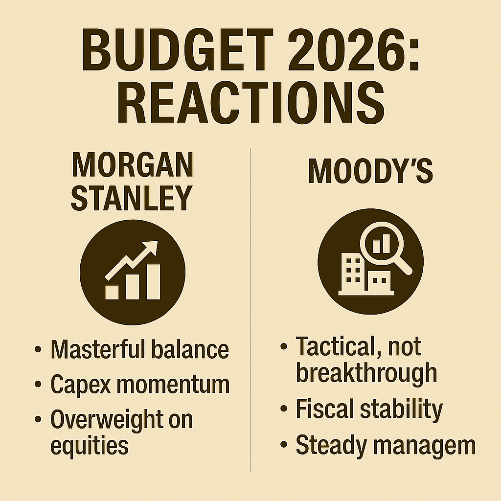 Budget 2026 India: Global Agencies Applaud Infrastructure Focus and Debt Reduction