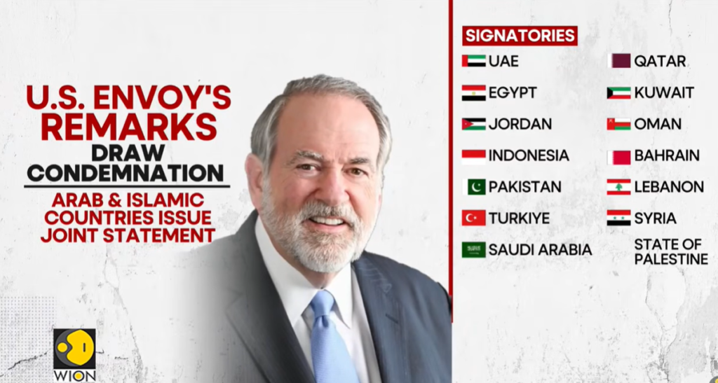 US Ambassador’s Israel Land Claim Sparks Middle East Uproar