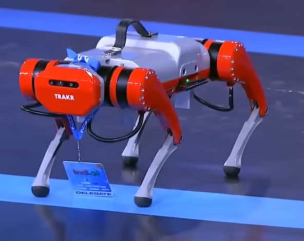 Addverb’s Robodog Trakr at India AI Summit 2026