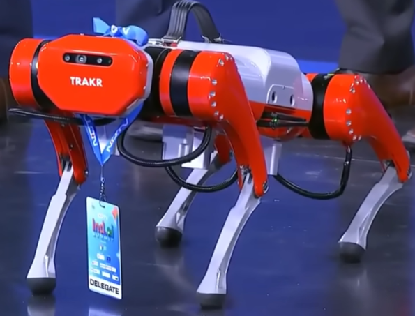 Addverb’s Robodog Trakr at India AI Summit 2026
