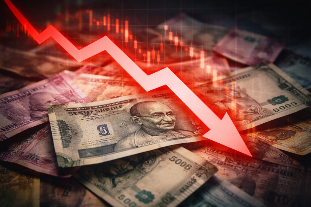 Rupee Suffers Worst Loss in 4 Years, Closes at 93.71 Amid Iran War Jitters