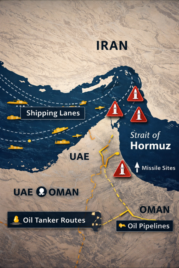 US Strikes Iranian Missile Bunkers Near Strait of Hormuz With 5,000-Pound Bombs