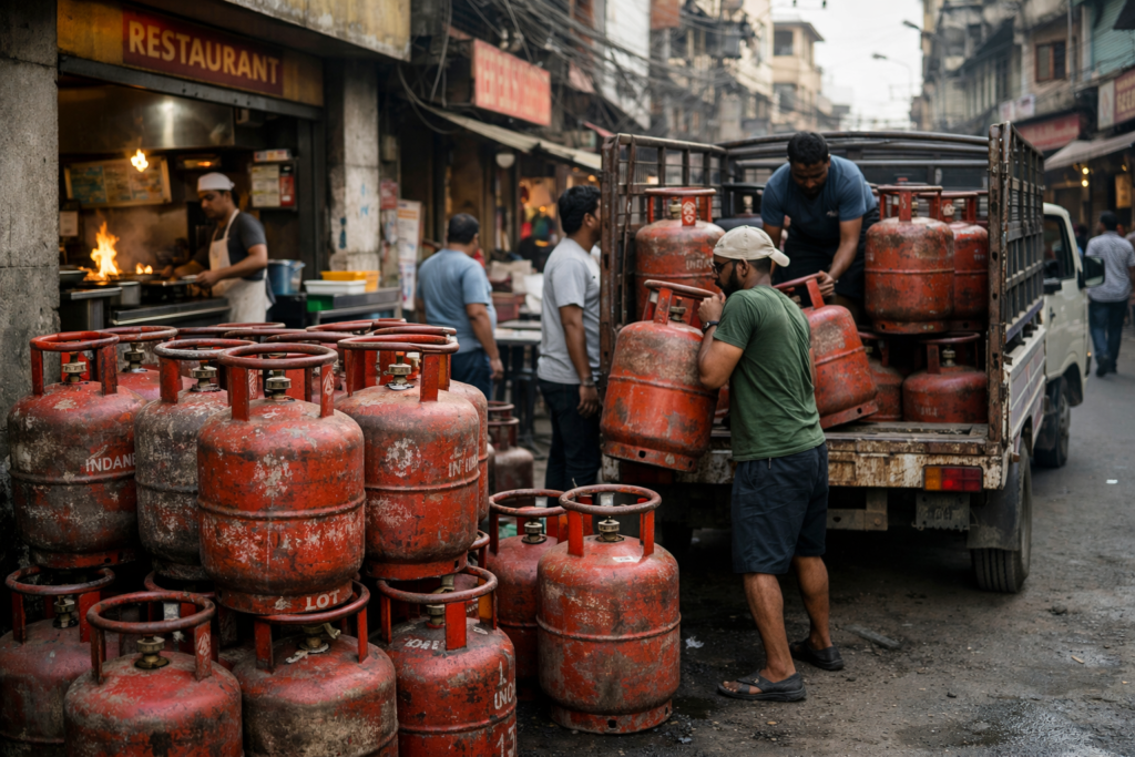 India’s Commercial LPG Shortage: Causes & Impact