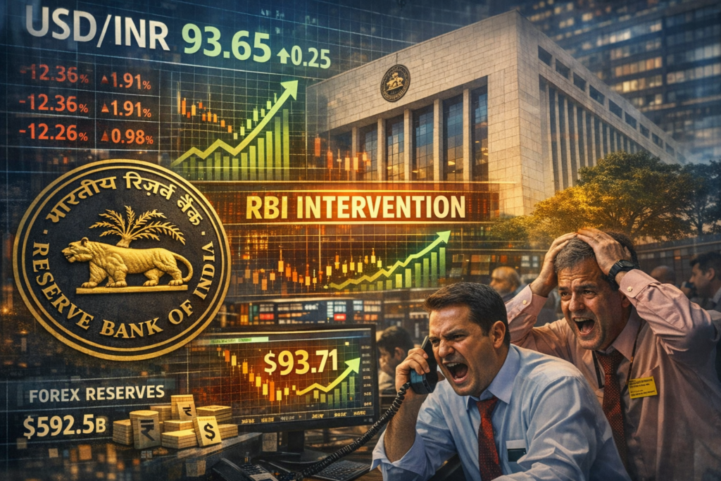 Rupee Suffers Worst Loss in 4 Years, Closes at 93.71 Amid Iran War Jitters