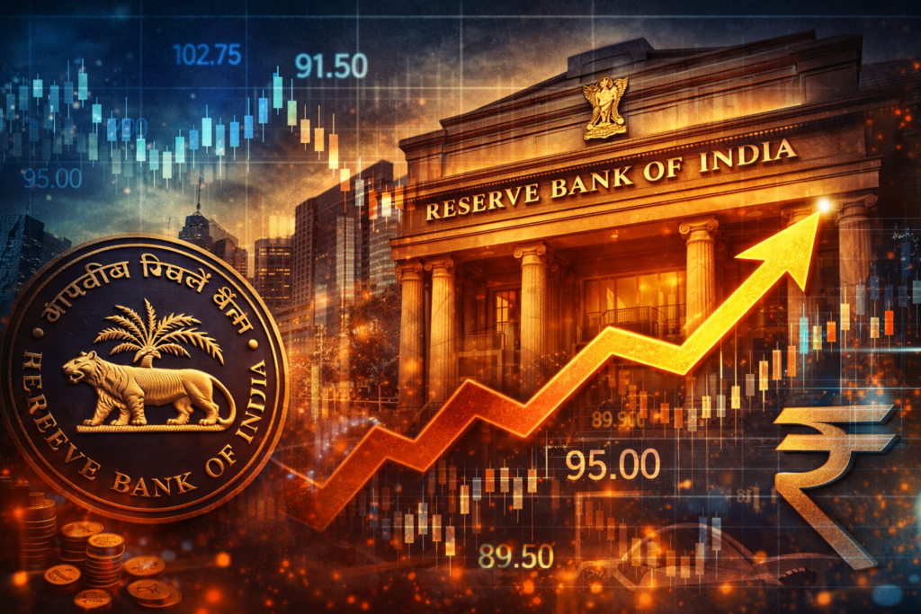 Rupee Crashes to Record ₹95/USD: RBI Intervenes Amid Global Turmoil