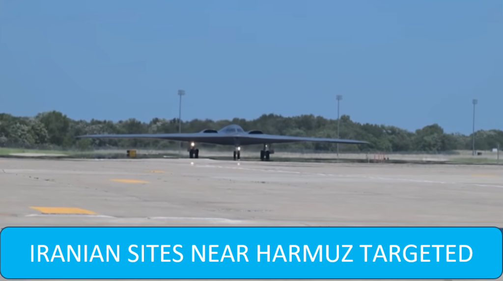 US Strikes Iranian Missile Bunkers Near Strait of Hormuz With 5,000-Pound Bombs