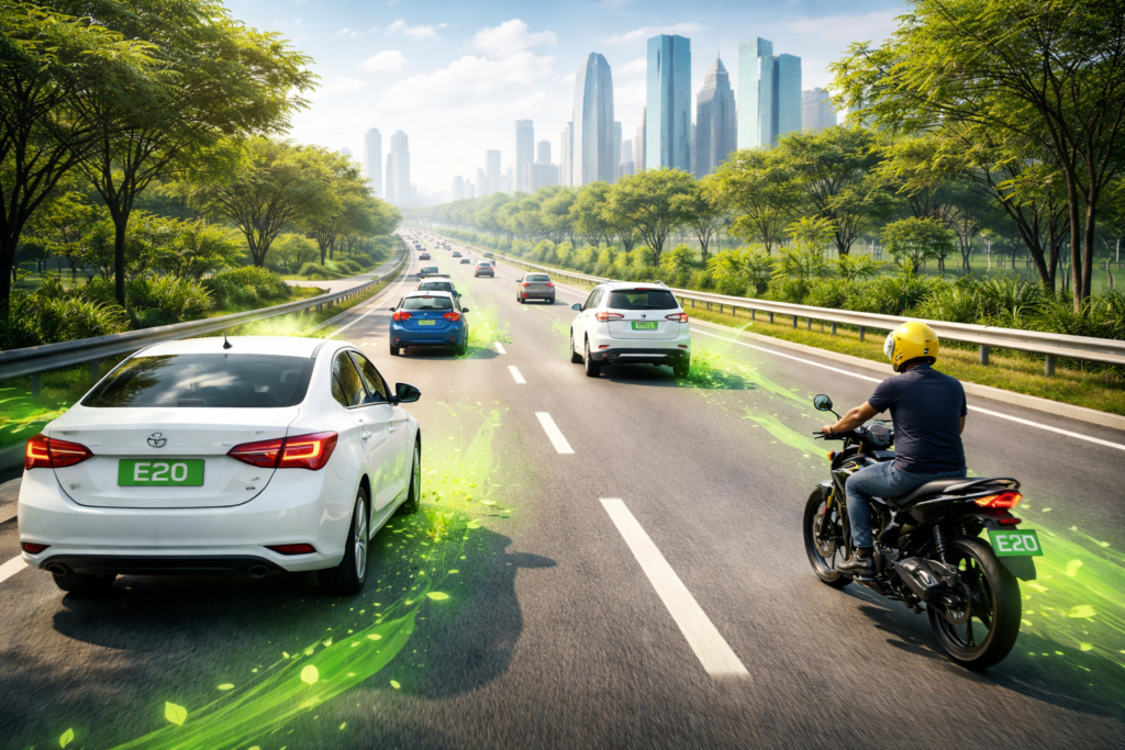 India Adopts E20 Petrol: Impact on Cars & Two-Wheelers