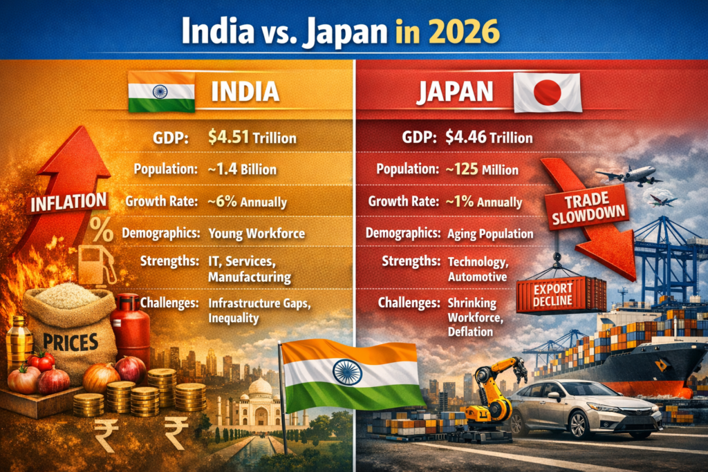 India Surpasses Japan: 4th-Largest Economy Milestone