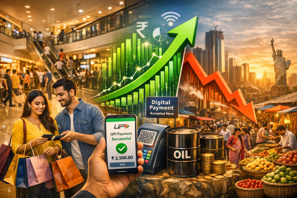 India’s Growth Defies Oil Shocks, US Outlook Weakens