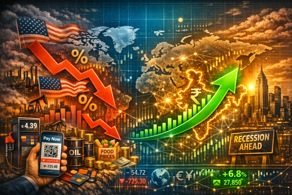 India’s Growth Defies Oil Shocks, US Outlook Weakens