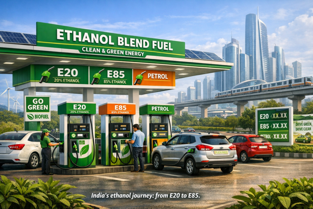 India’s Bold Shift: 85% Ethanol Fuel Rule 2026
