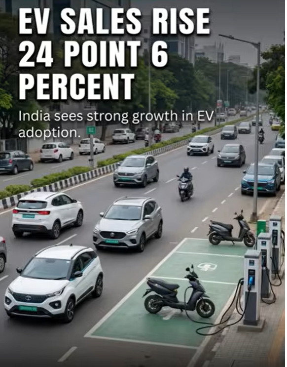 India’s EV Sales Surge 24.6% in FY26, Driving Momentum