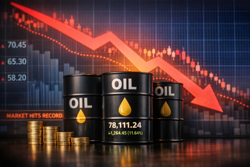 Sensex Soars 1,200 Points on Oil, Global Optimism