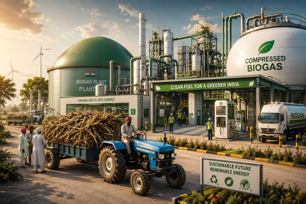 India’s Biogas Boom: ₹1 Lakh Crore Green Fuel Drive