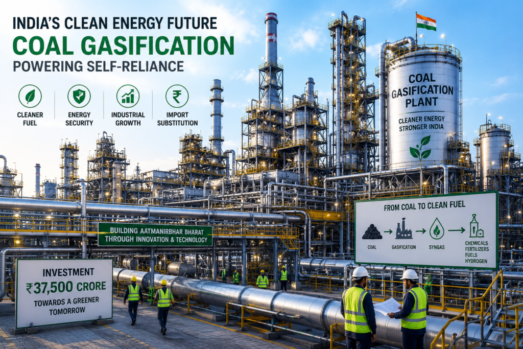 India’s ₹37,500 Cr Coal Gasification Drive Cuts Imports
