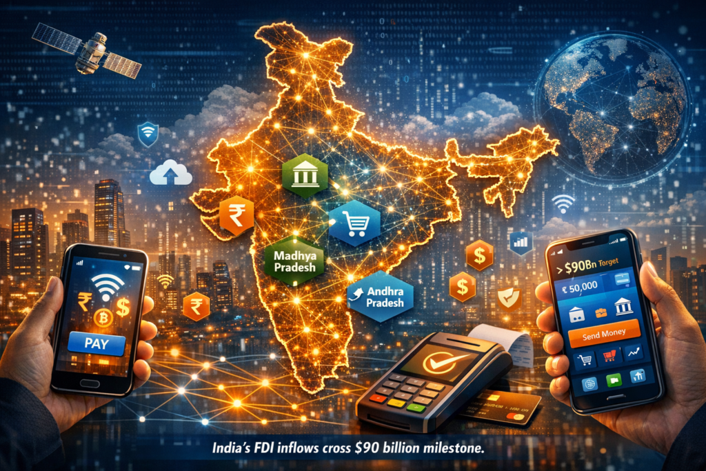 India’s FDI Boom: $90 Billion Inflows FY26