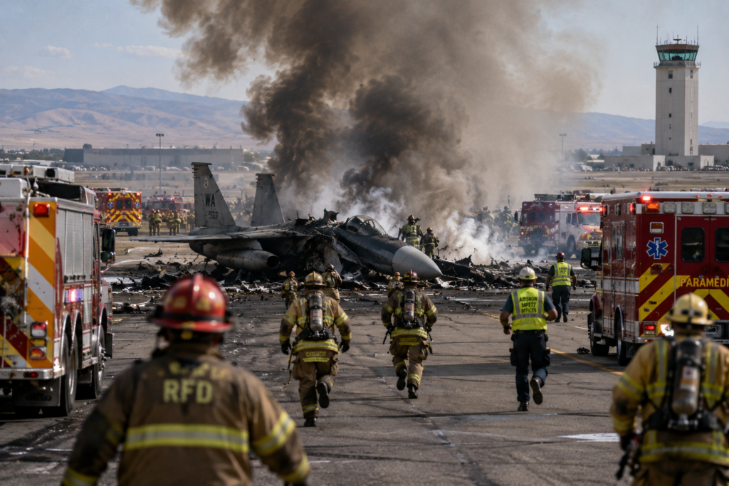 2 US Fighter Jets Collide Mid-Air at Idaho Airshow
