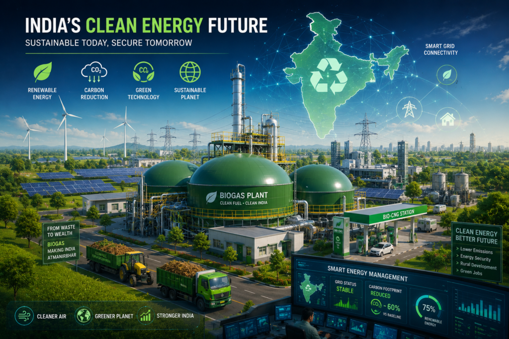 India’s Biogas Boom: ₹1 Lakh Crore Green Fuel Drive