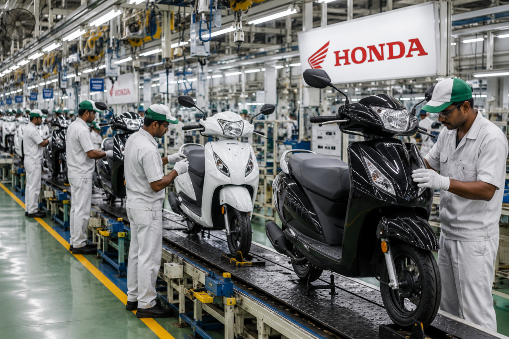 Two-Wheeler Sales Surge: Honda, TVS & Bajaj Post 31% Growth in May