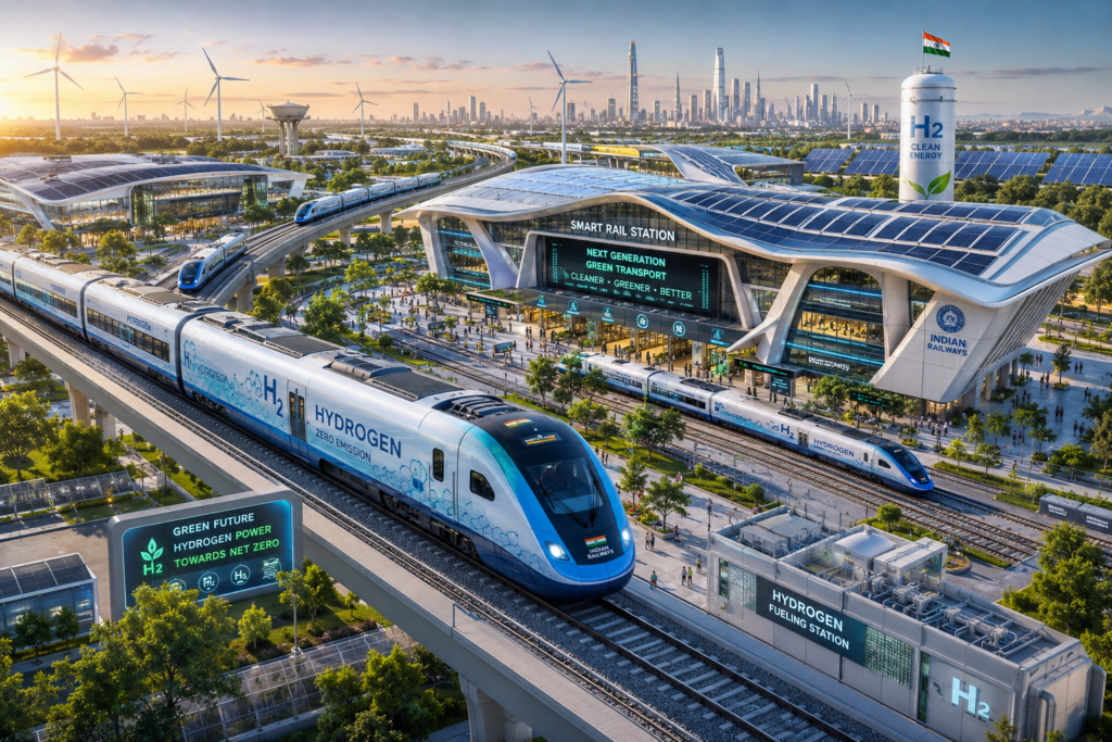 India’s 1st Hydrogen Train Trial Hits 120 kmph Success