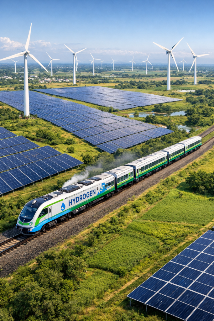 India’s 1st Hydrogen Train Trial Hits 120 kmph Success