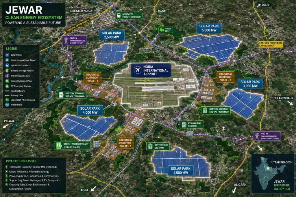 Jewar’s Solar Revolution: 20,000 MW Clean Energy