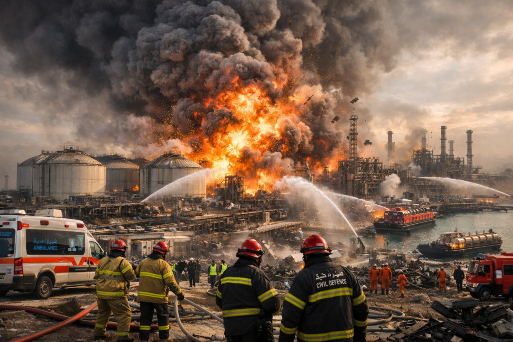 Qatar Gas Hub Explosion: 54 Injured, 18 Missing
