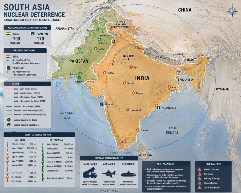 India’s Nuclear Arsenal Surges: 190 Warheads Shock Pakistan