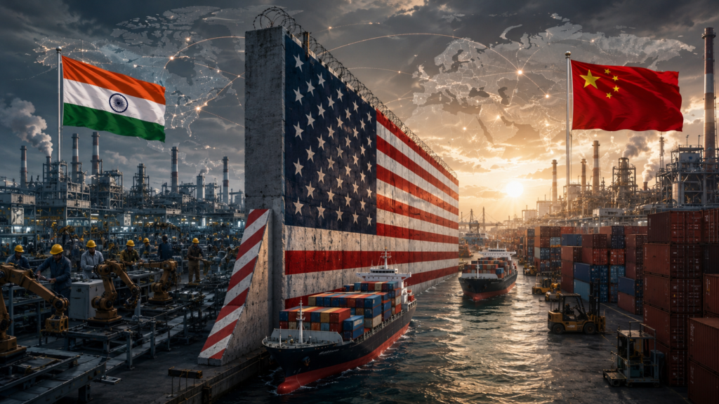 US 100% Tariff Threat: India & China Face 5 Big Risks