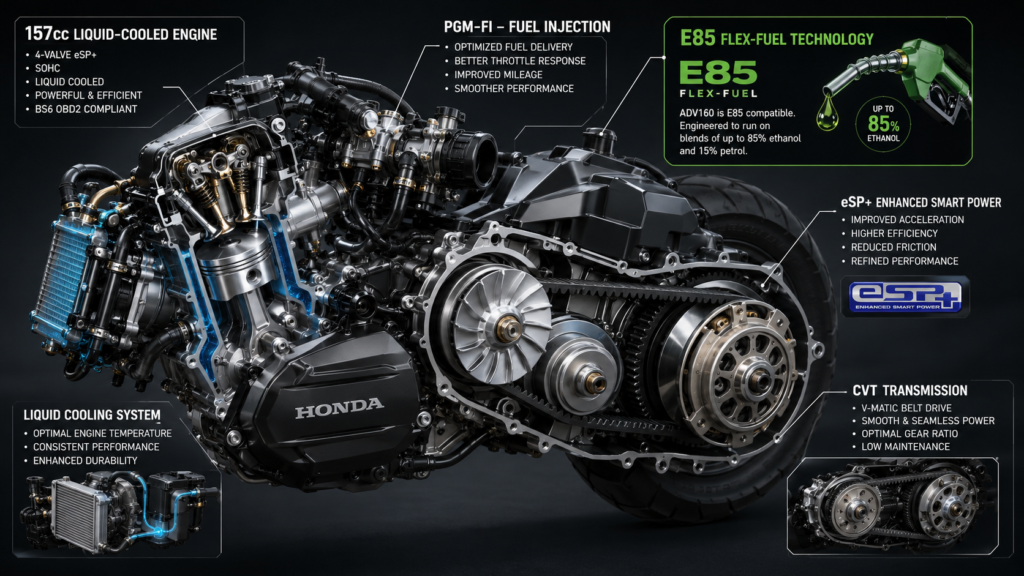 Honda ADV160: 5 Game-Changing E85 Scooter Features