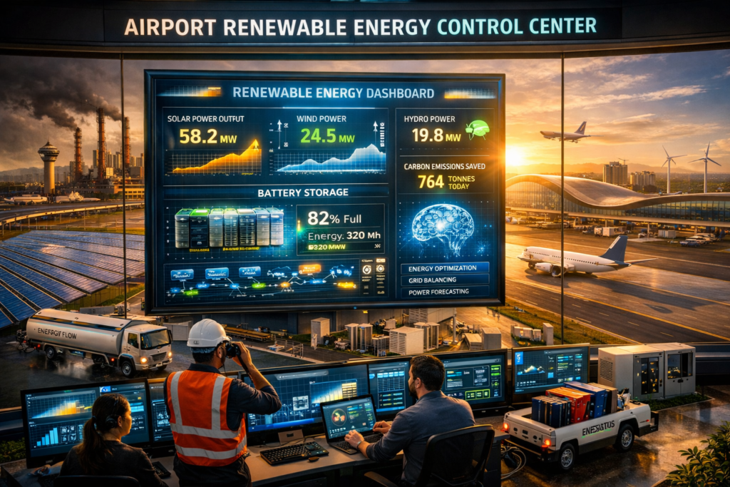 India Powers 104 Airports with 100% Renewable Energy