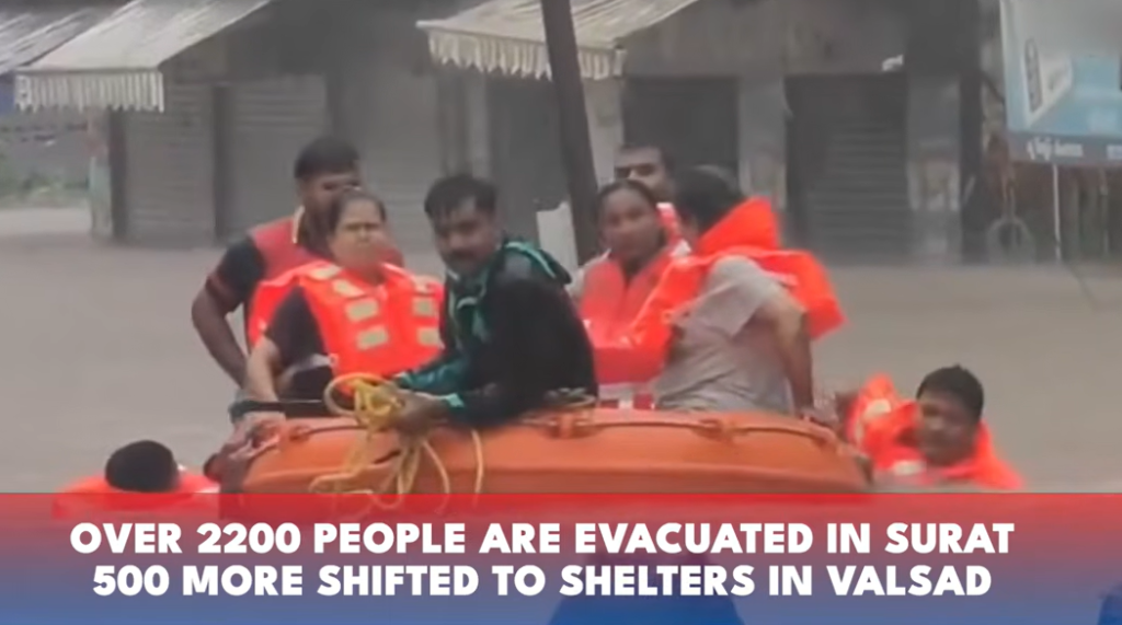 Gujarat Rain Fury: 1 Dead, 1,200 Rescued