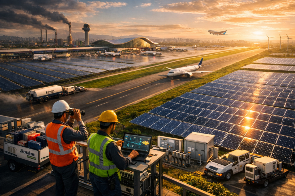 India Powers 104 Airports with 100% Renewable Energy