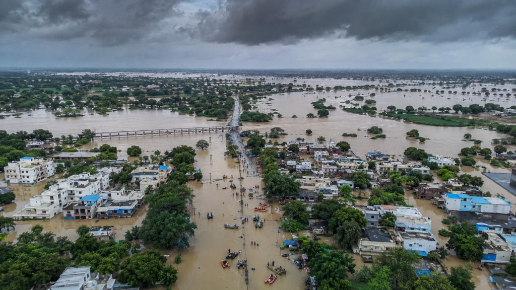 Heavy Rain Gujarat: 3 Cities Flooded, Red Alert Issued