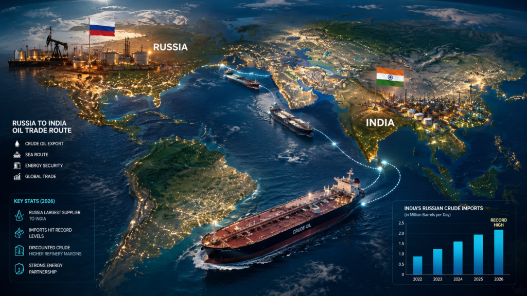 India's Russian Crude Imports Hit Record Again in 2026