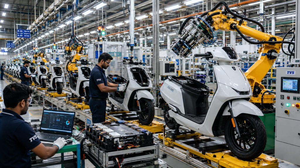 TVS Motor EV Sales Jump 158% to Record High in July