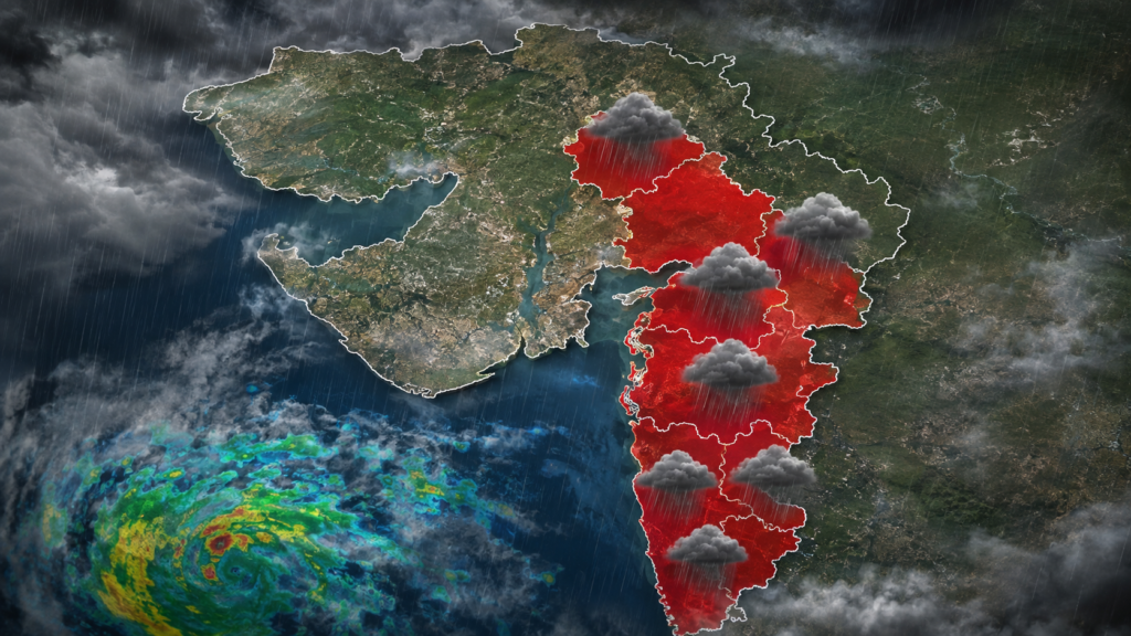 Heavy Rain Gujarat: 3 Cities Flooded, Red Alert Issued